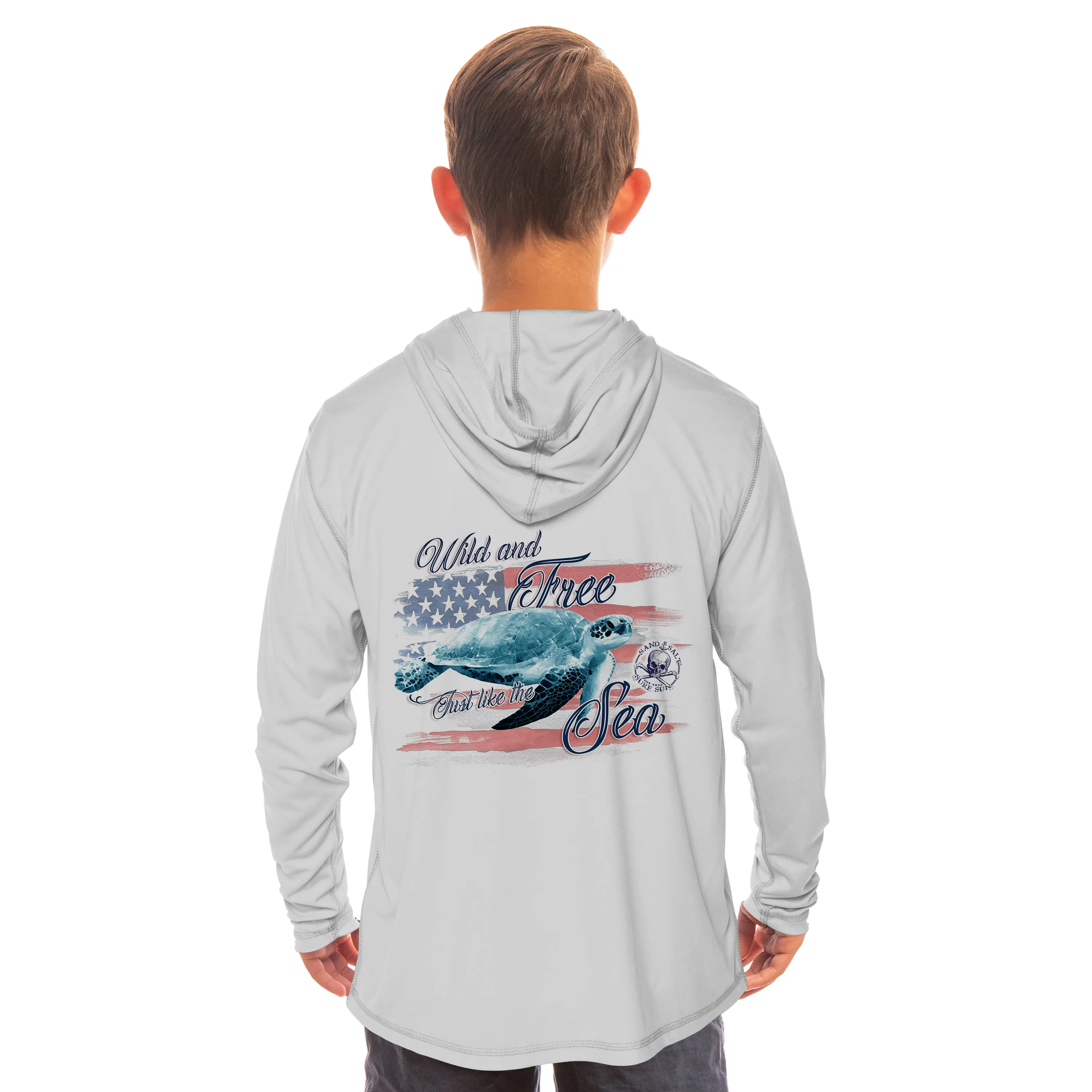 Flag Turtle Youth Solar Hoodie