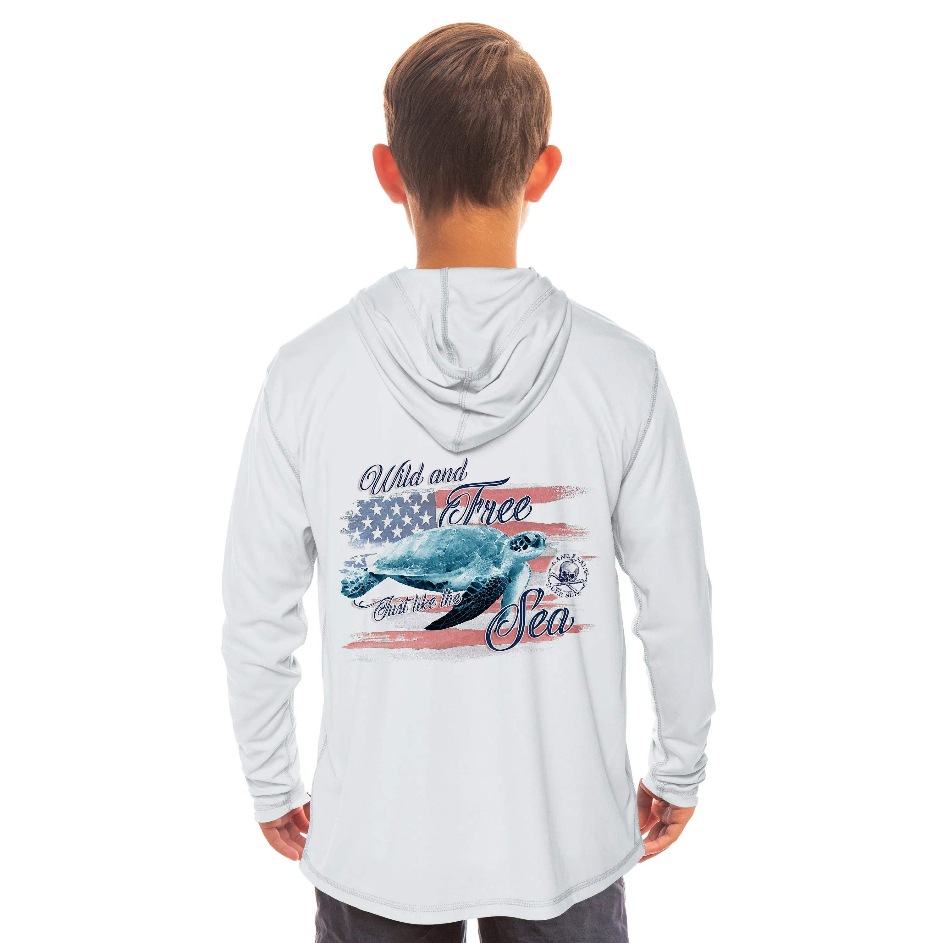Flag Turtle Youth Solar Hoodie
