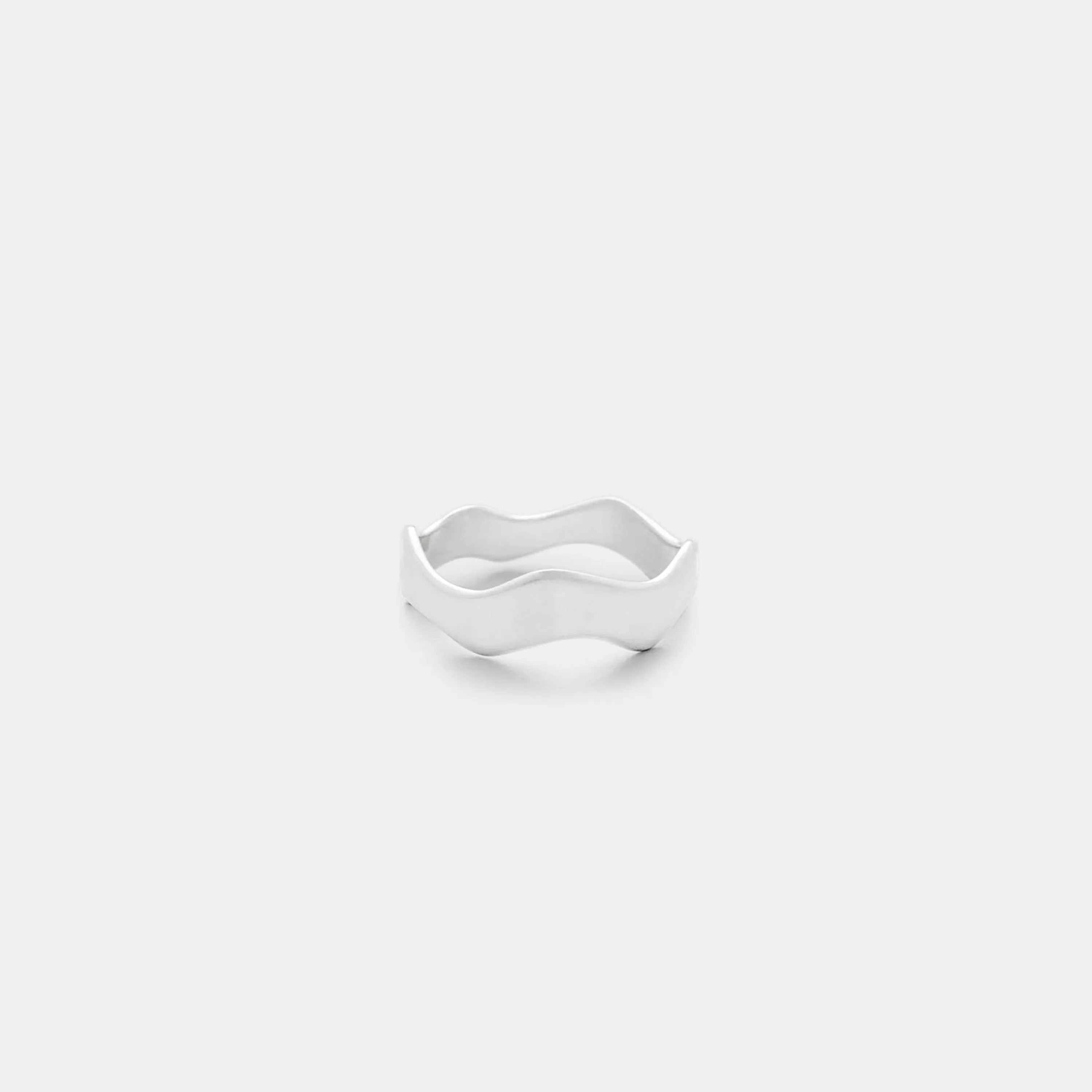 Flat Wave, Sterling Silver
