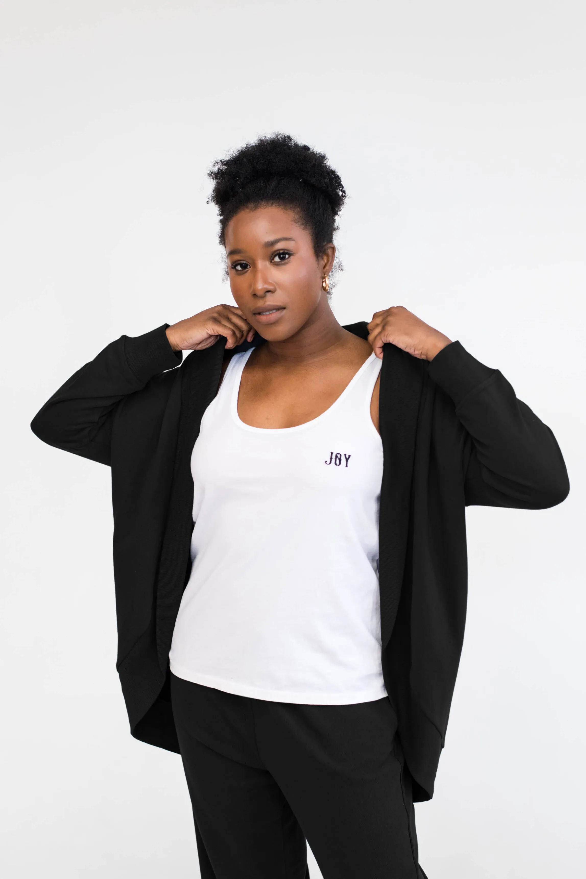 Florence Easy House Cardigan | Black