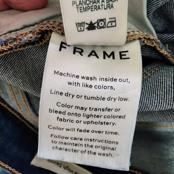 FRAME Le High Skinny Jeans - Distressed Medium Wash - 31 (12)