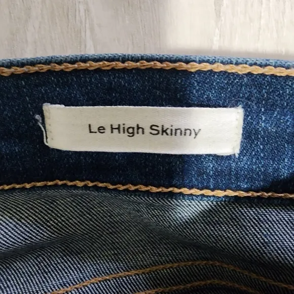 FRAME Le High Skinny Jeans - Distressed Medium Wash - 31 (12)