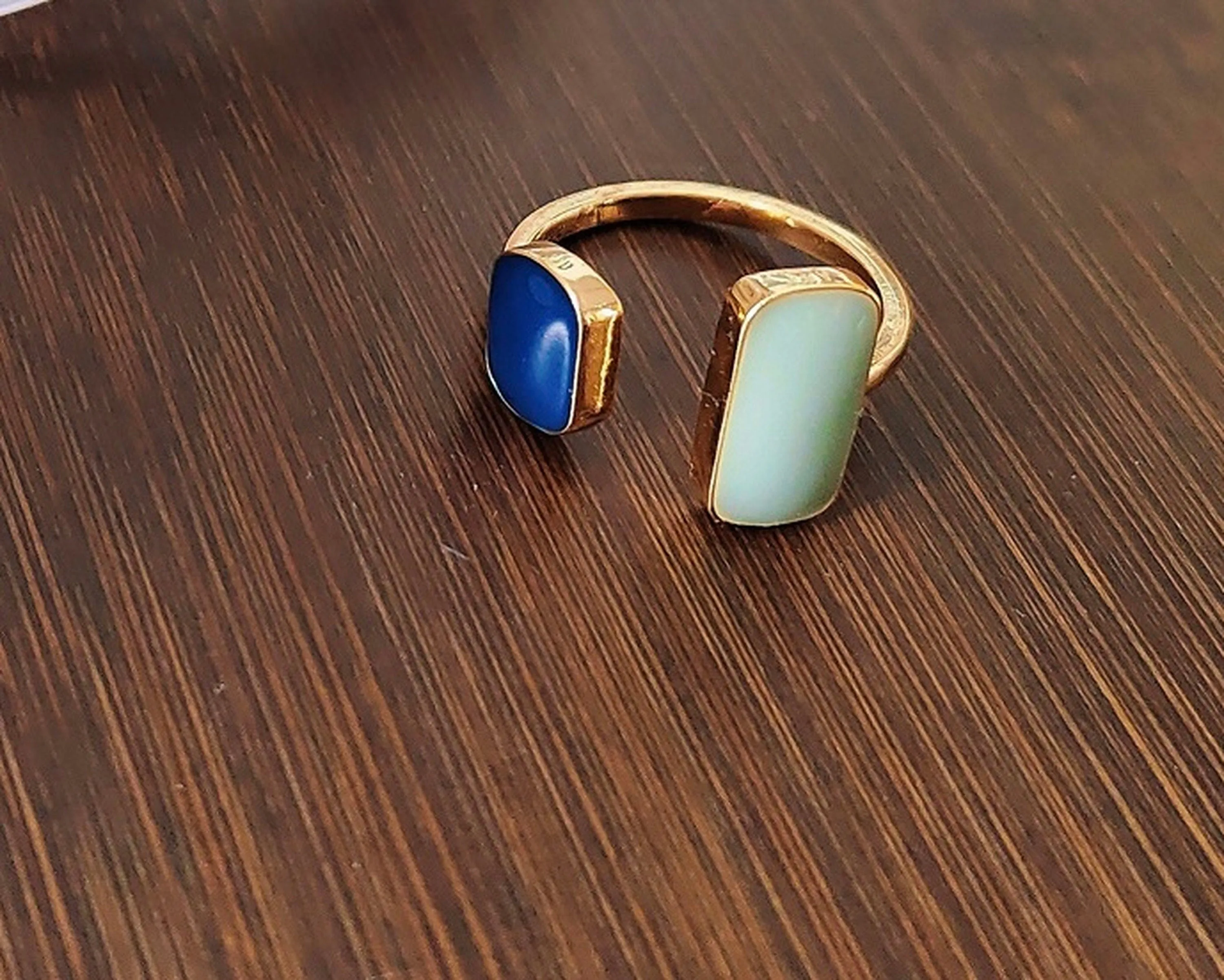 Geometric Square Signet Ring