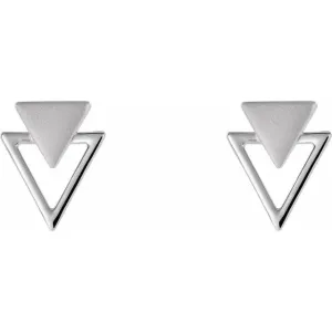 Geometric Triangle Stud Earrings - Special Order