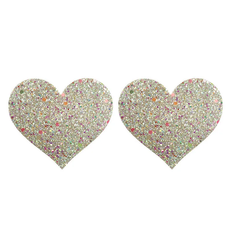 Glamorous Glitter Seashell Reusable Adhesive Nipple Covers
