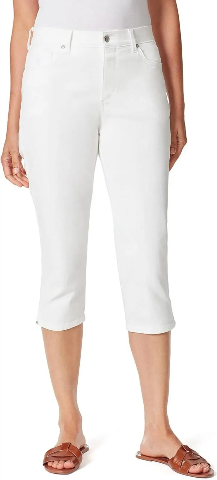 Gloria Vanderbilt Women's Amanda Capri Jean 30158205 Vintage White 4
