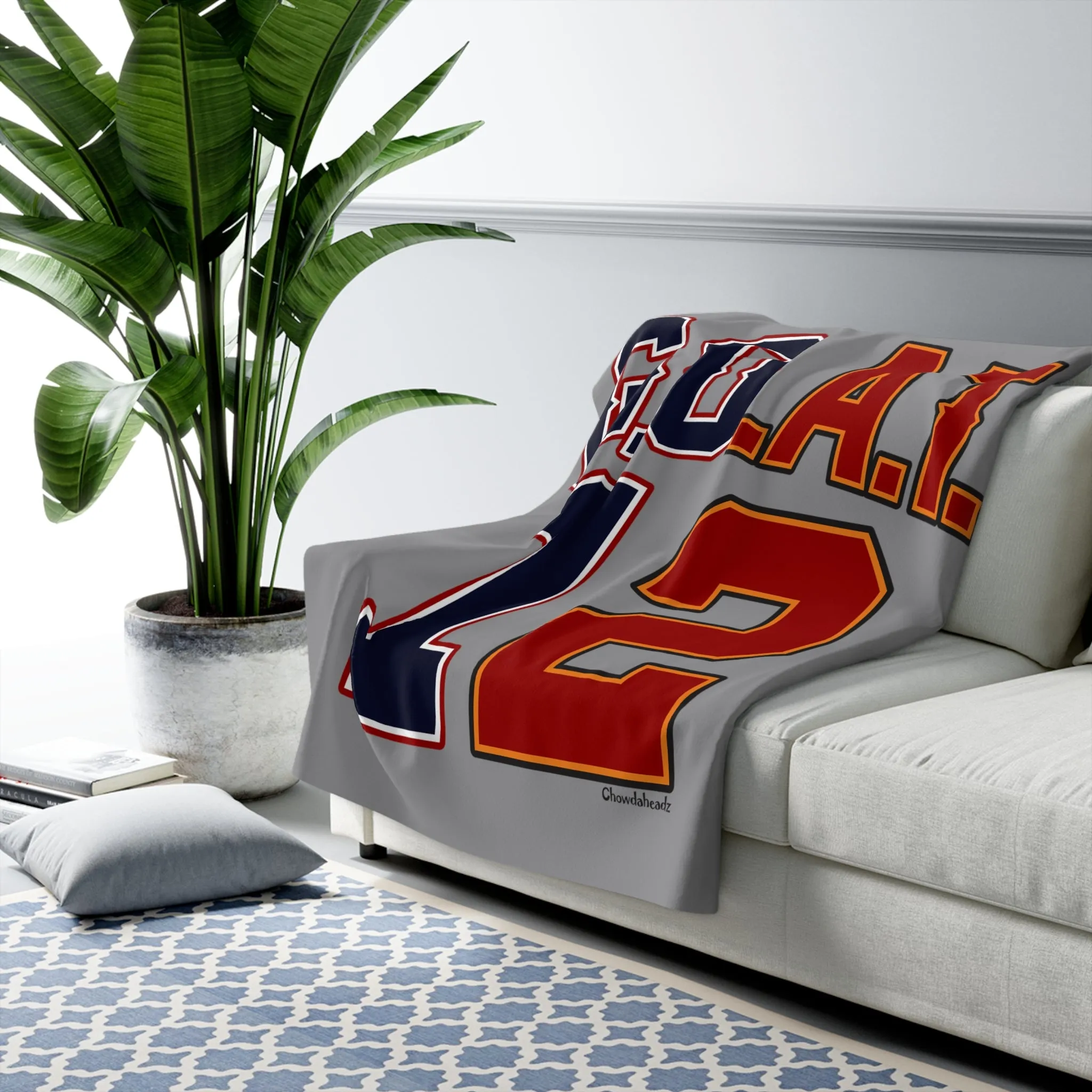 GOAT Split Personality Sherpa Fleece Blanket