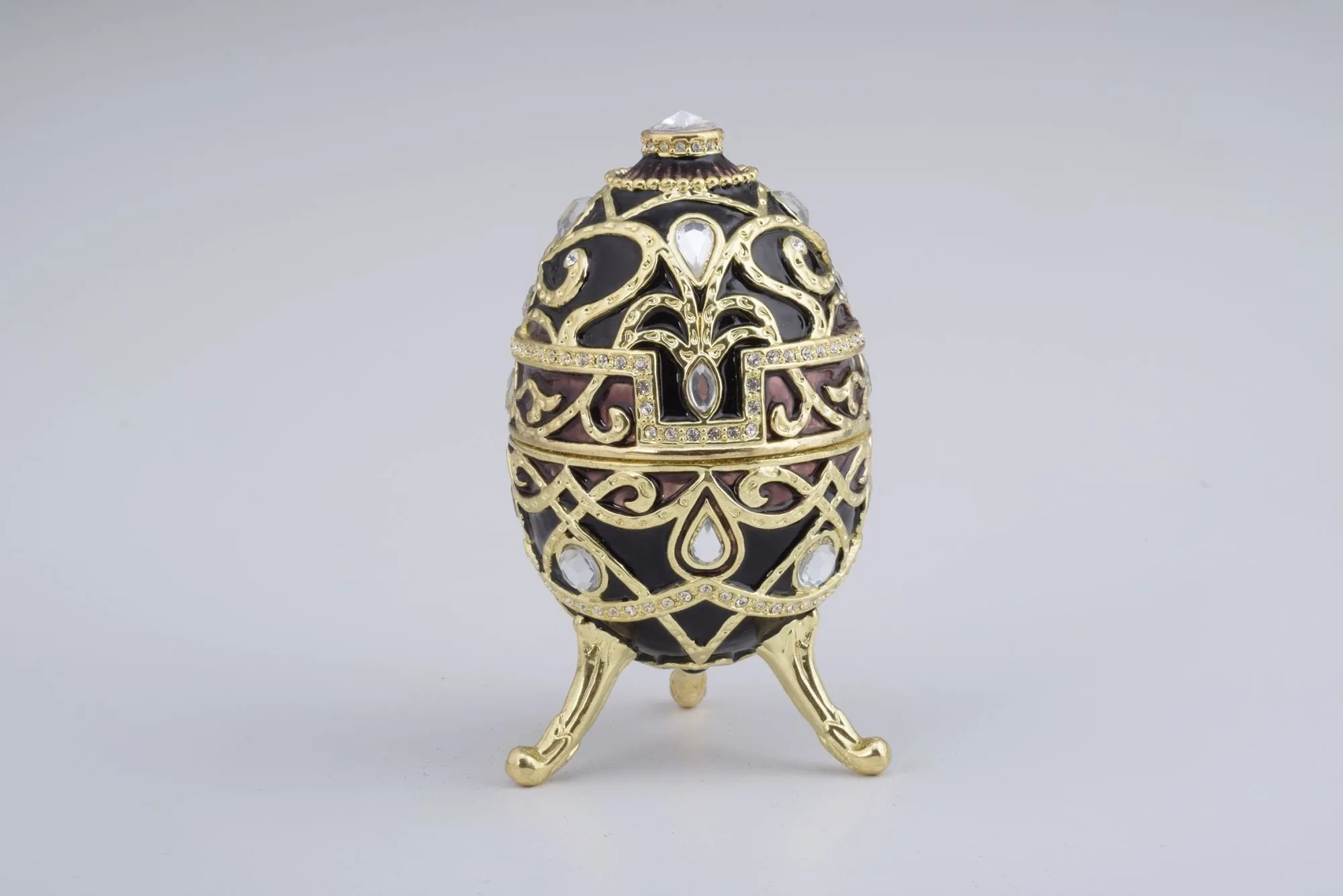 Gold & Black Faberge Style Egg