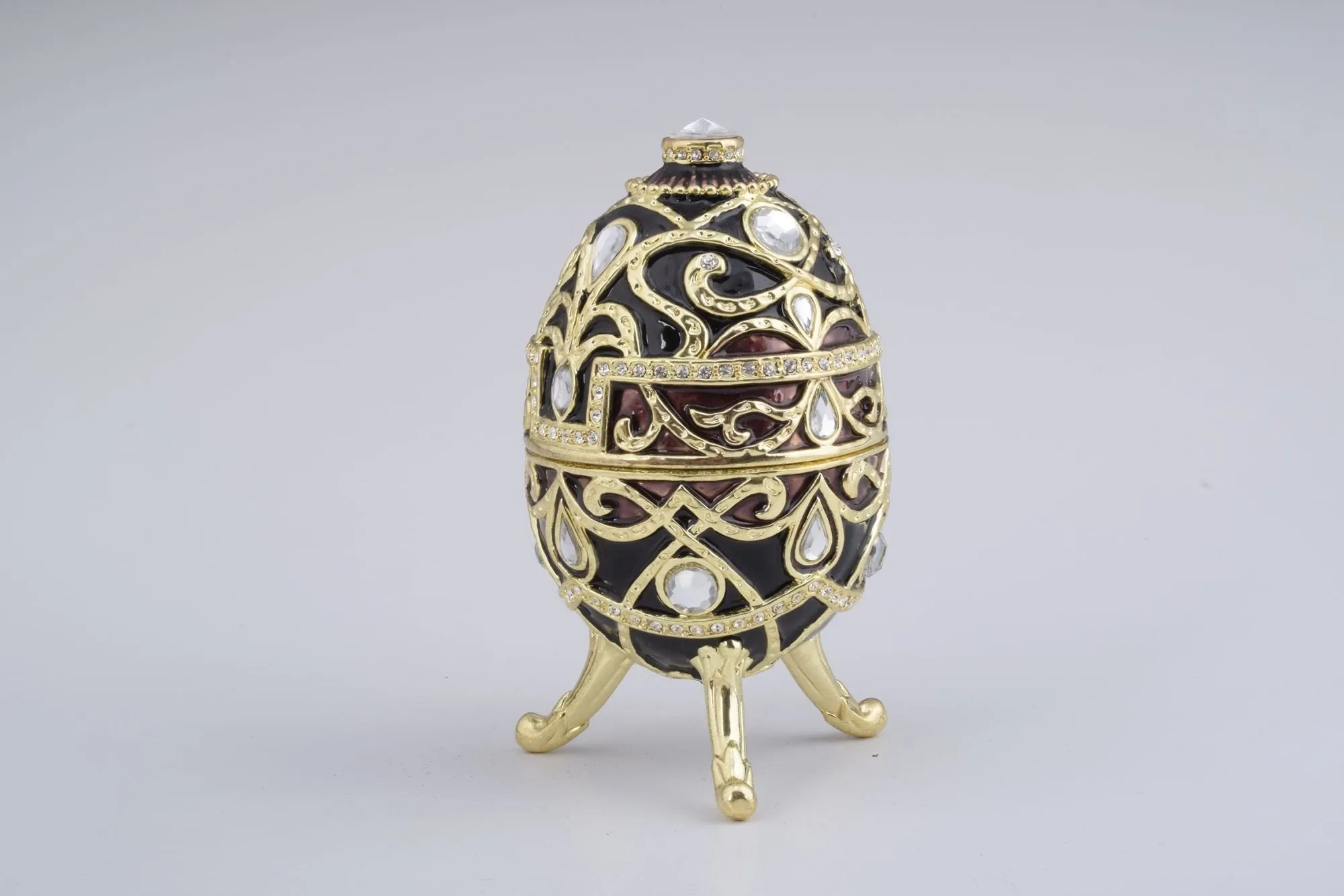 Gold & Black Faberge Style Egg
