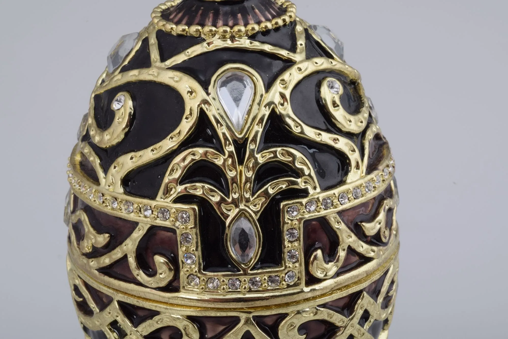 Gold & Black Faberge Style Egg
