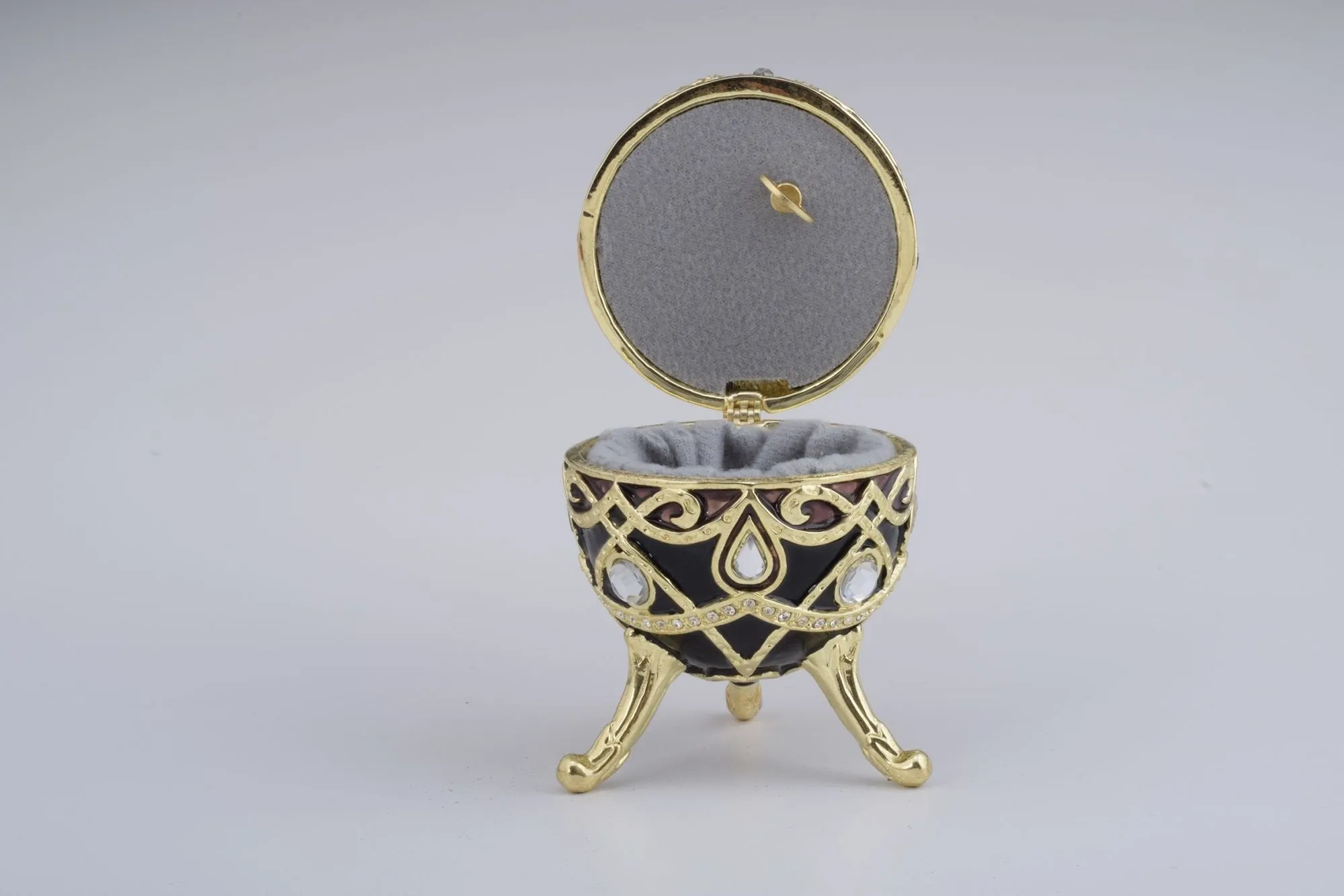 Gold & Black Faberge Style Egg