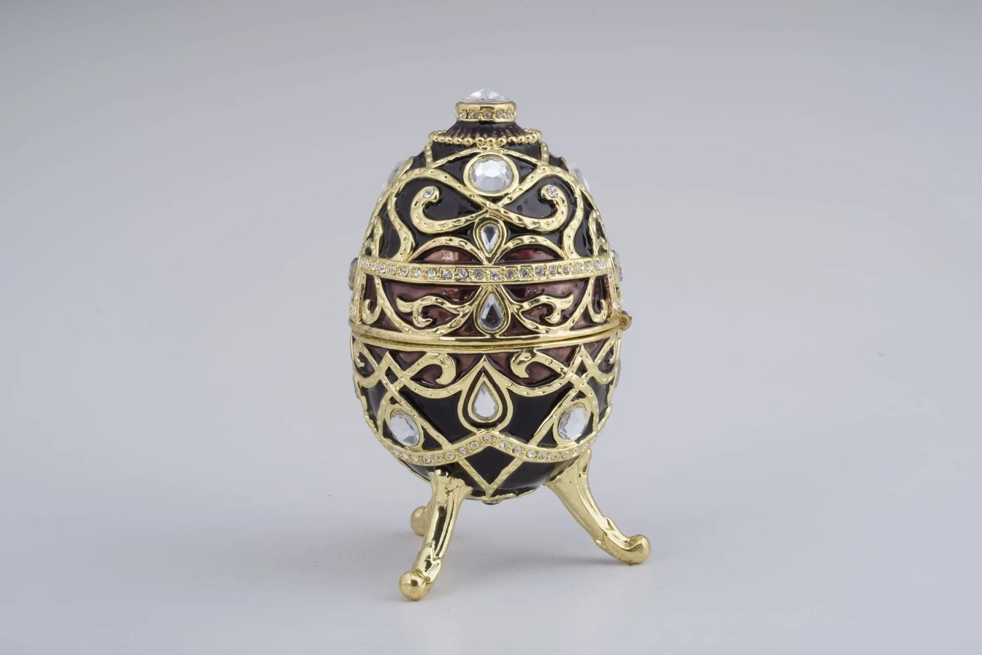 Gold & Black Faberge Style Egg