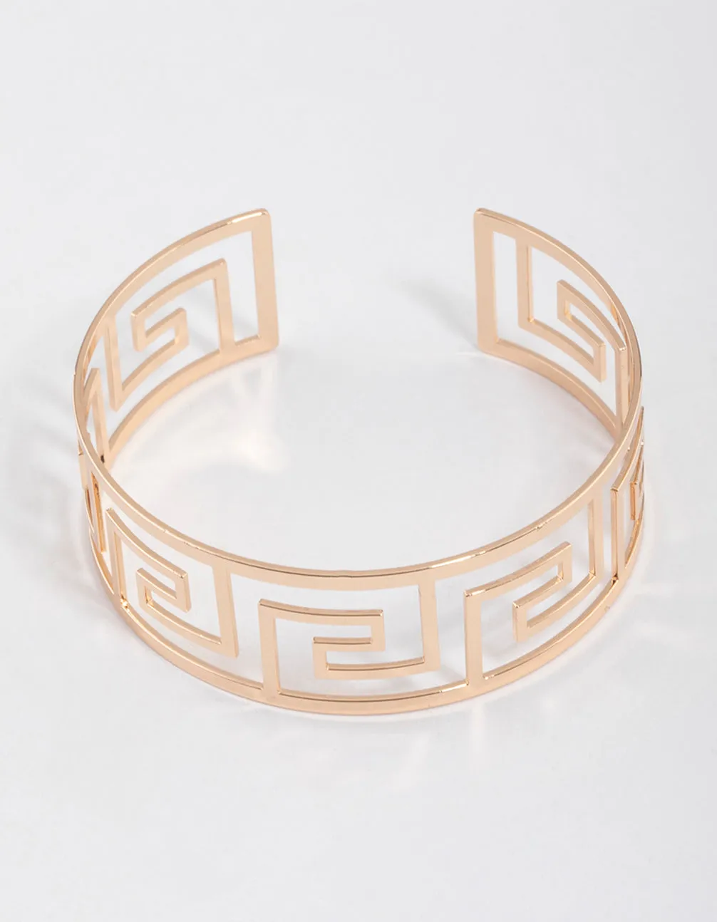 Gold Greek Pattern Bangle