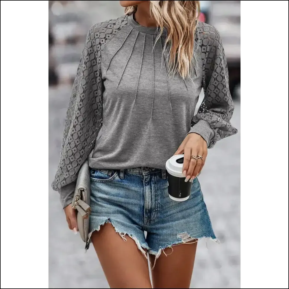 Gray Pointelle Lace: Finally, a Top that Likes you Back, ! 💀 Needful Things