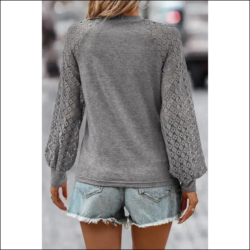 Gray Pointelle Lace: Finally, a Top that Likes you Back, ! 💀 Needful Things