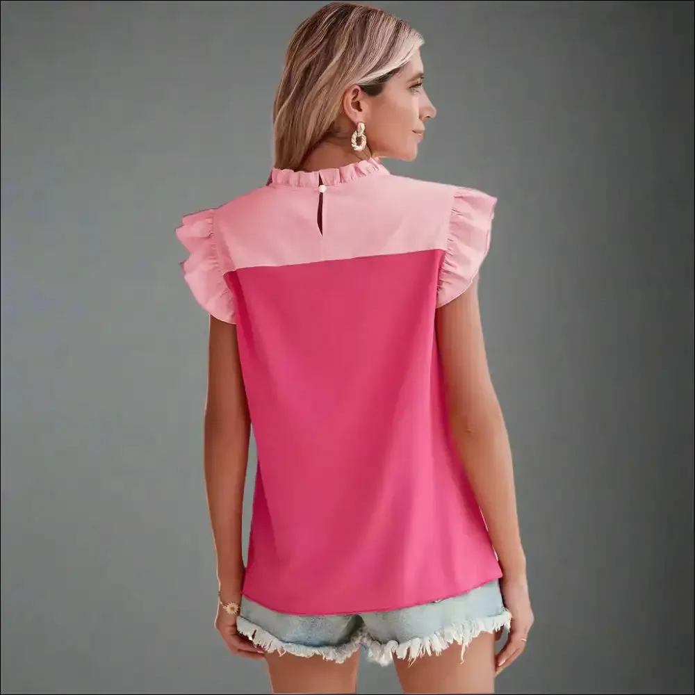 Green Goddess Gone Wild: Chic Bright Green Pleated Ruffle Blouse!