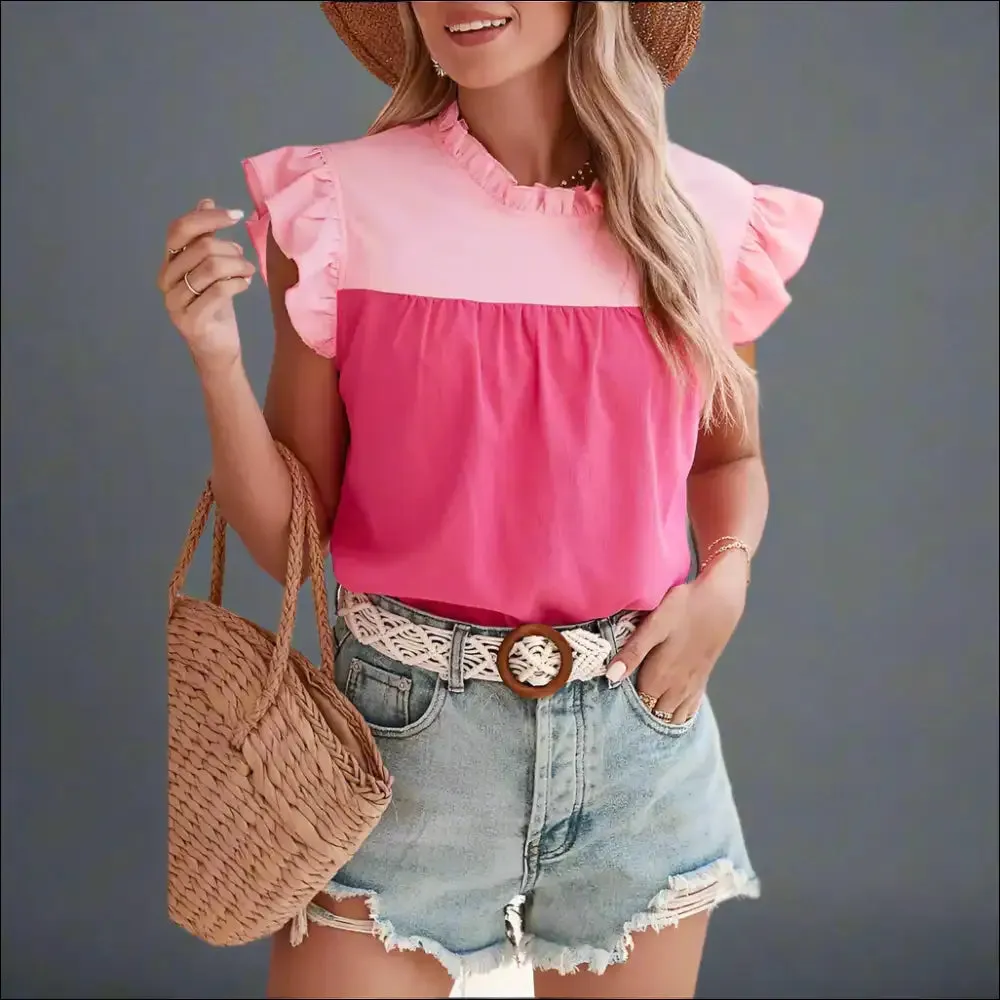 Green Goddess Gone Wild: Chic Bright Green Pleated Ruffle Blouse!
