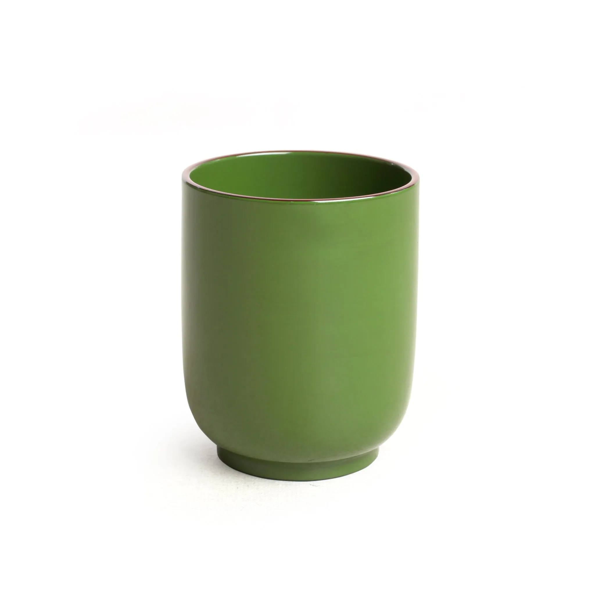 Green Lacquer Bowl & Cup Set