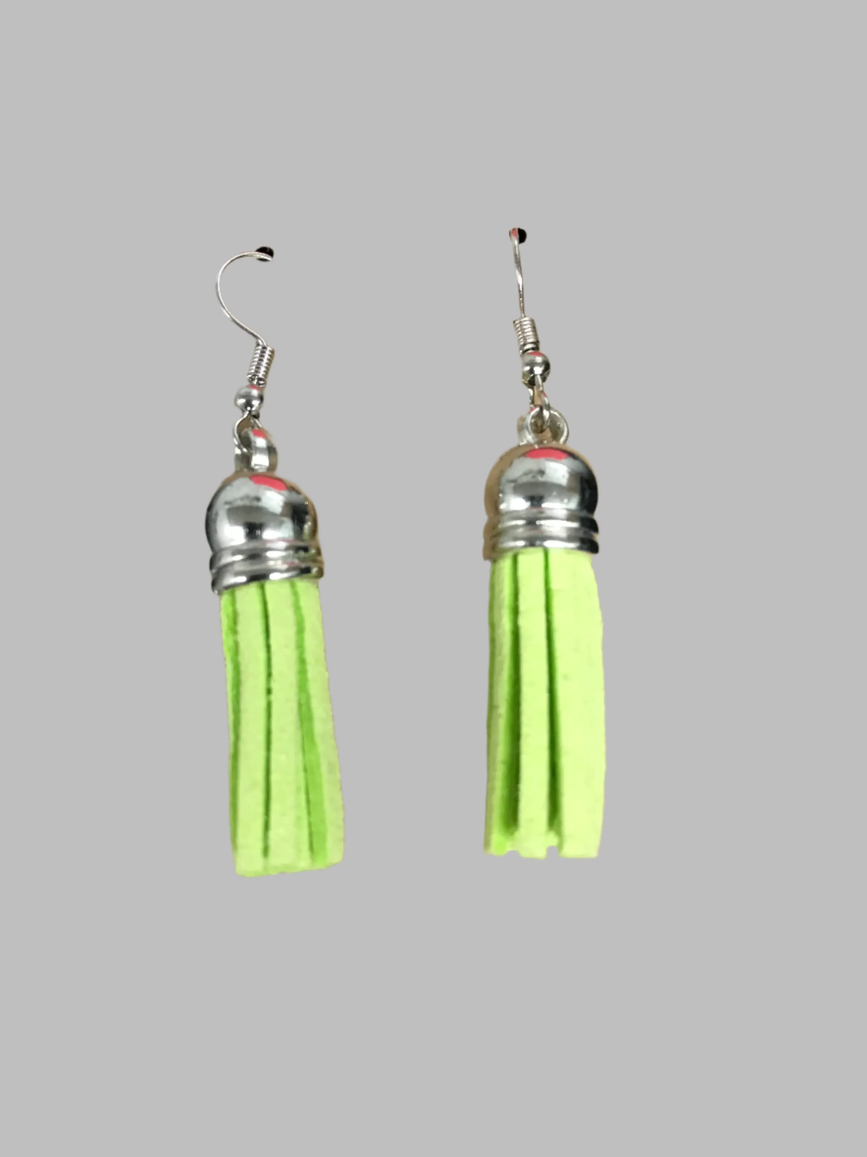 Green Tassel Earrings