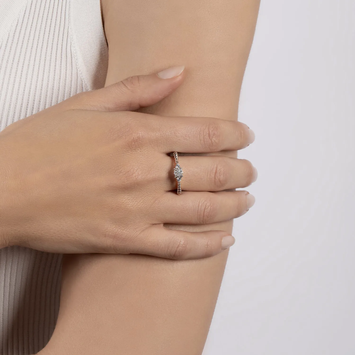 Hallmark Fine Jewelry Trio Promise Ring in Sterling Silver