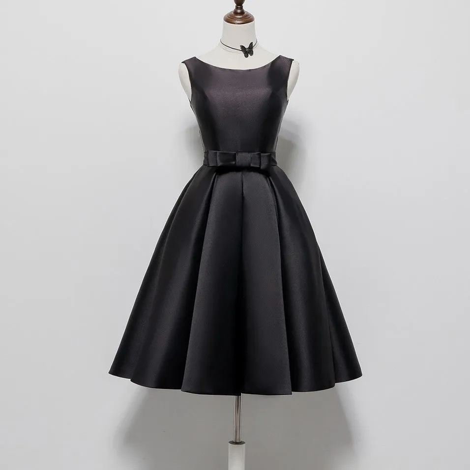 Hepburn Style Elegant Backless Dress