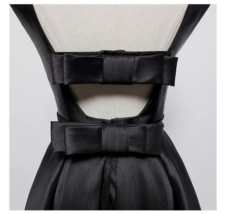 Hepburn Style Elegant Backless Dress