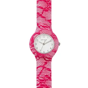 Hip hop clock pink lace lace collection 32mm hwu1187