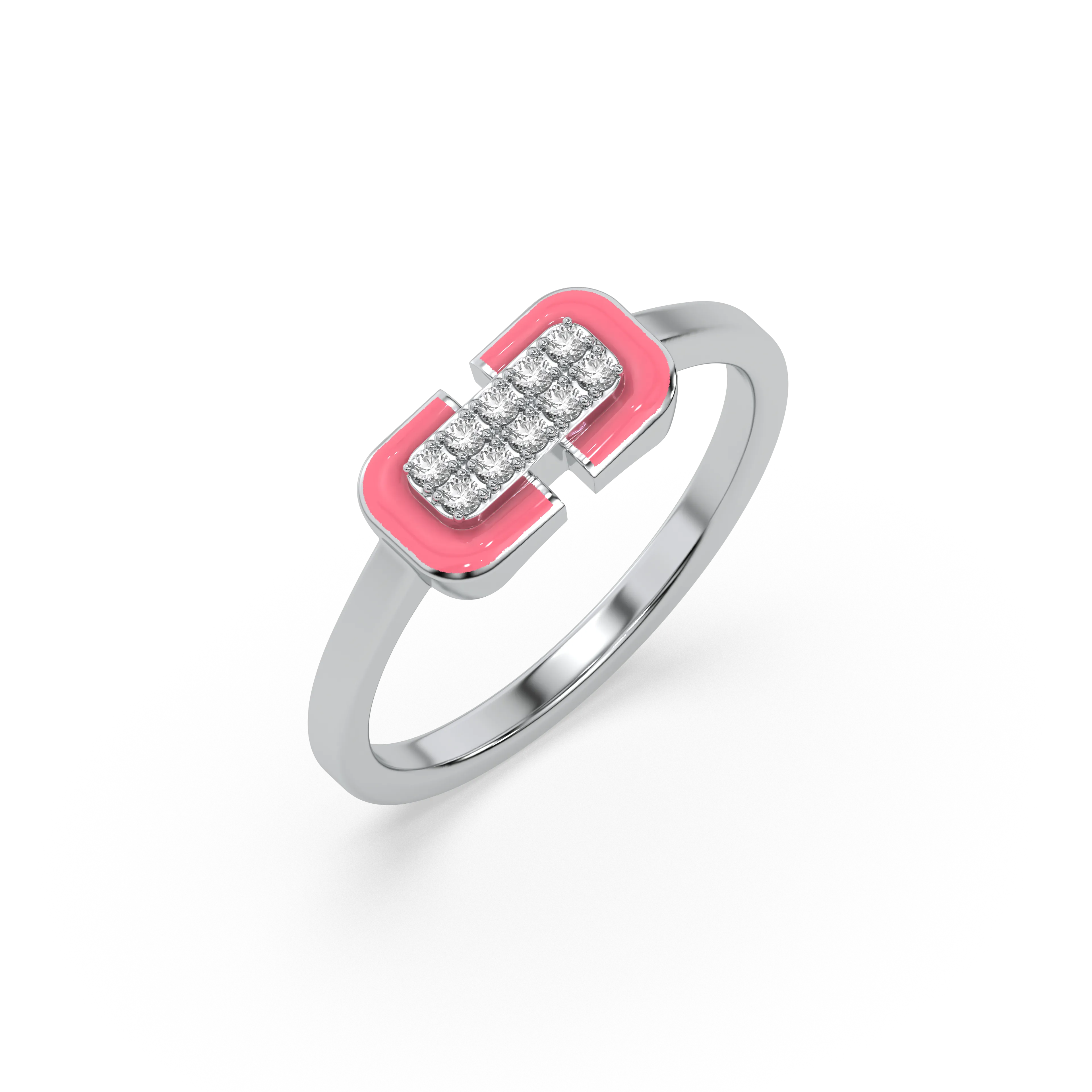 Hot Blush Pink Fashion Ring
