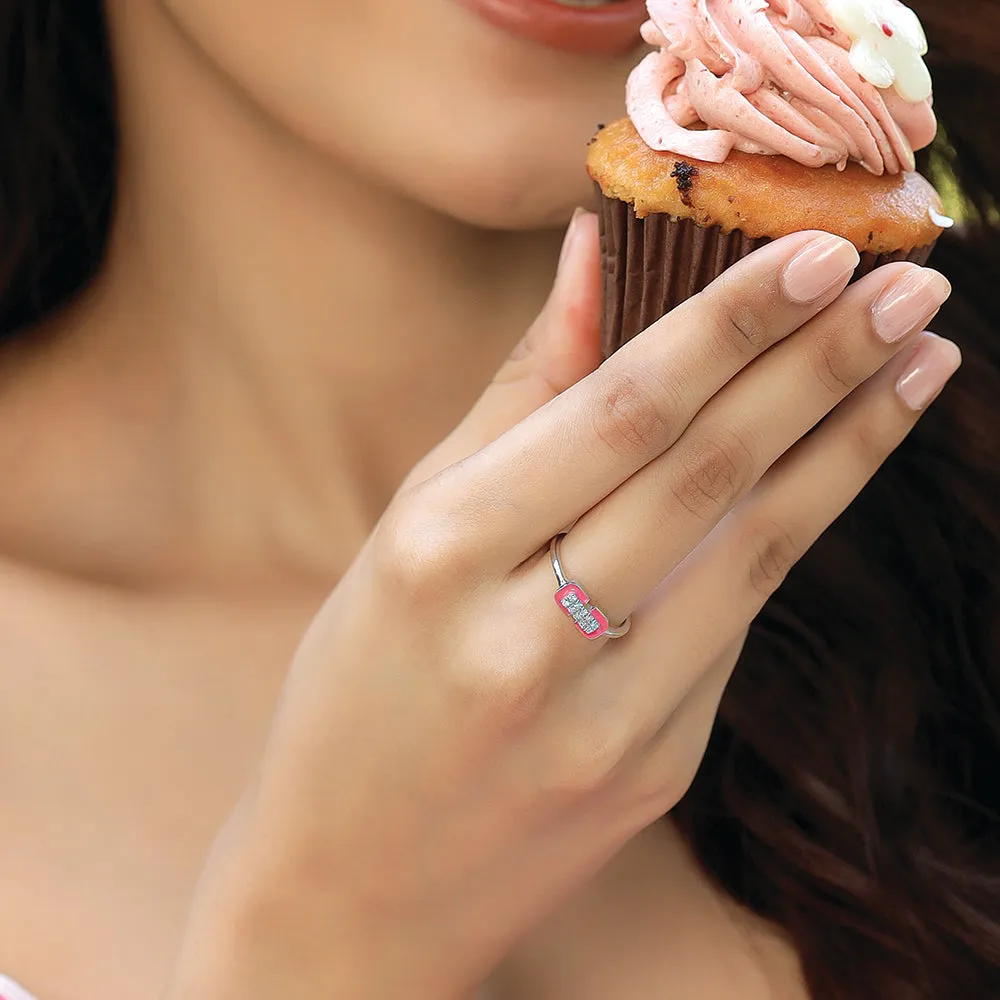 Hot Blush Pink Fashion Ring