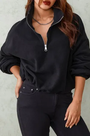 HTS1207 Half-Zip Fleece Pullover Top