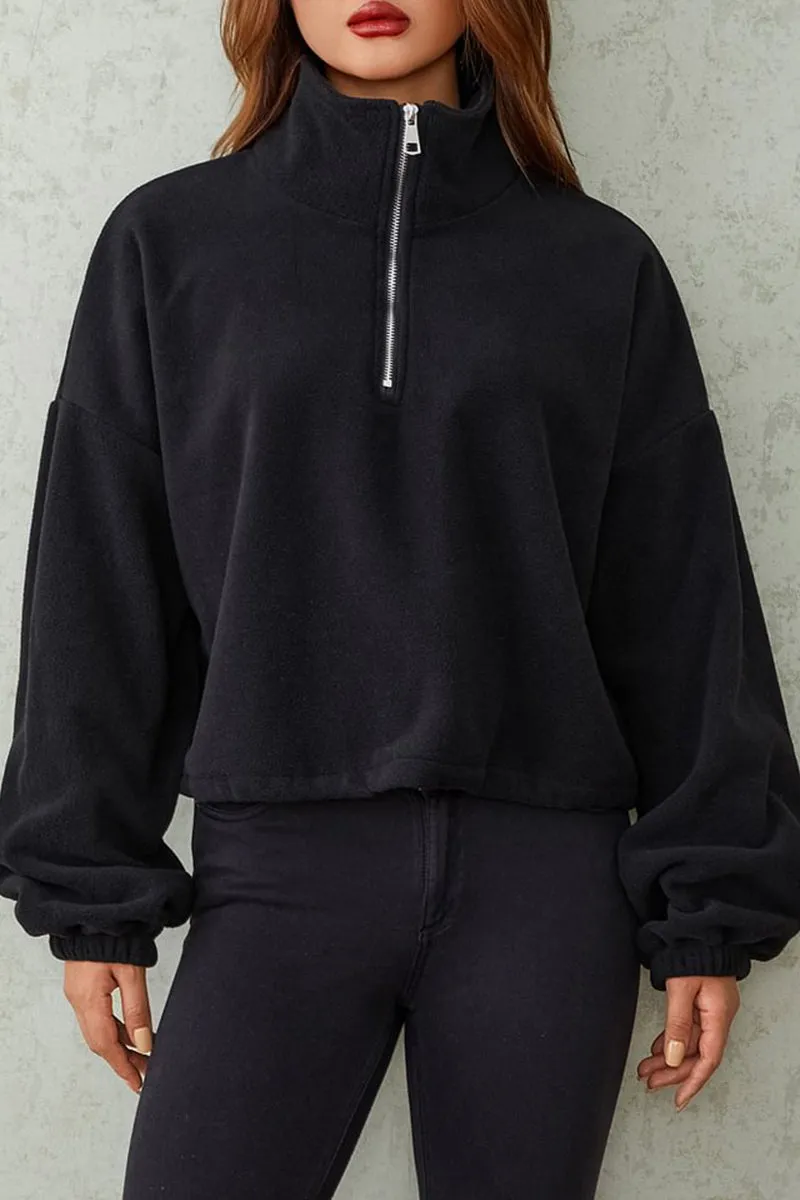HTS1207 Half-Zip Fleece Pullover Top