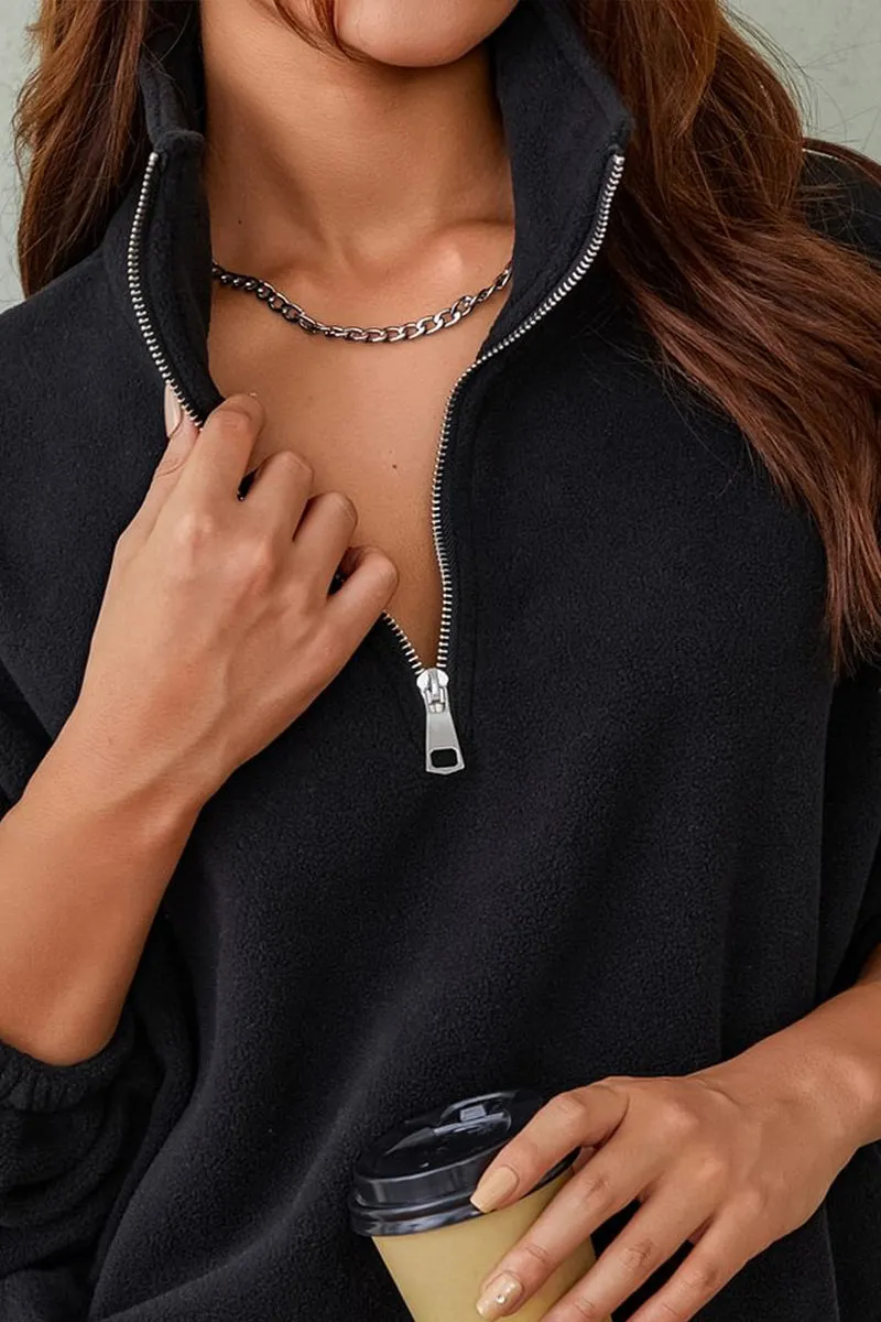 HTS1207 Half-Zip Fleece Pullover Top