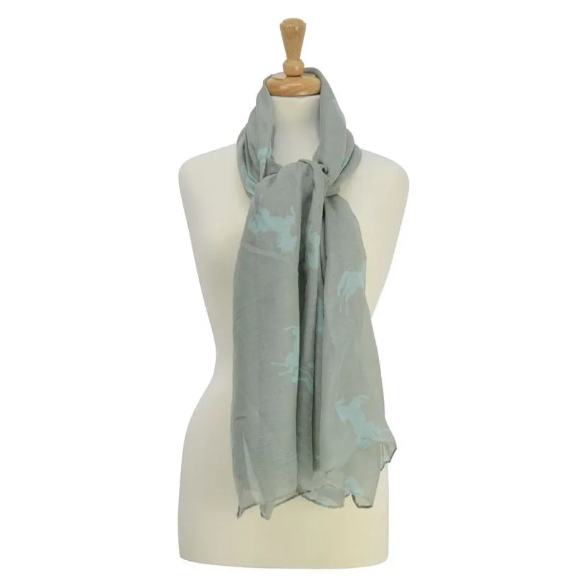 HyFASHION Ladies Belvoir Horse Print Scarf