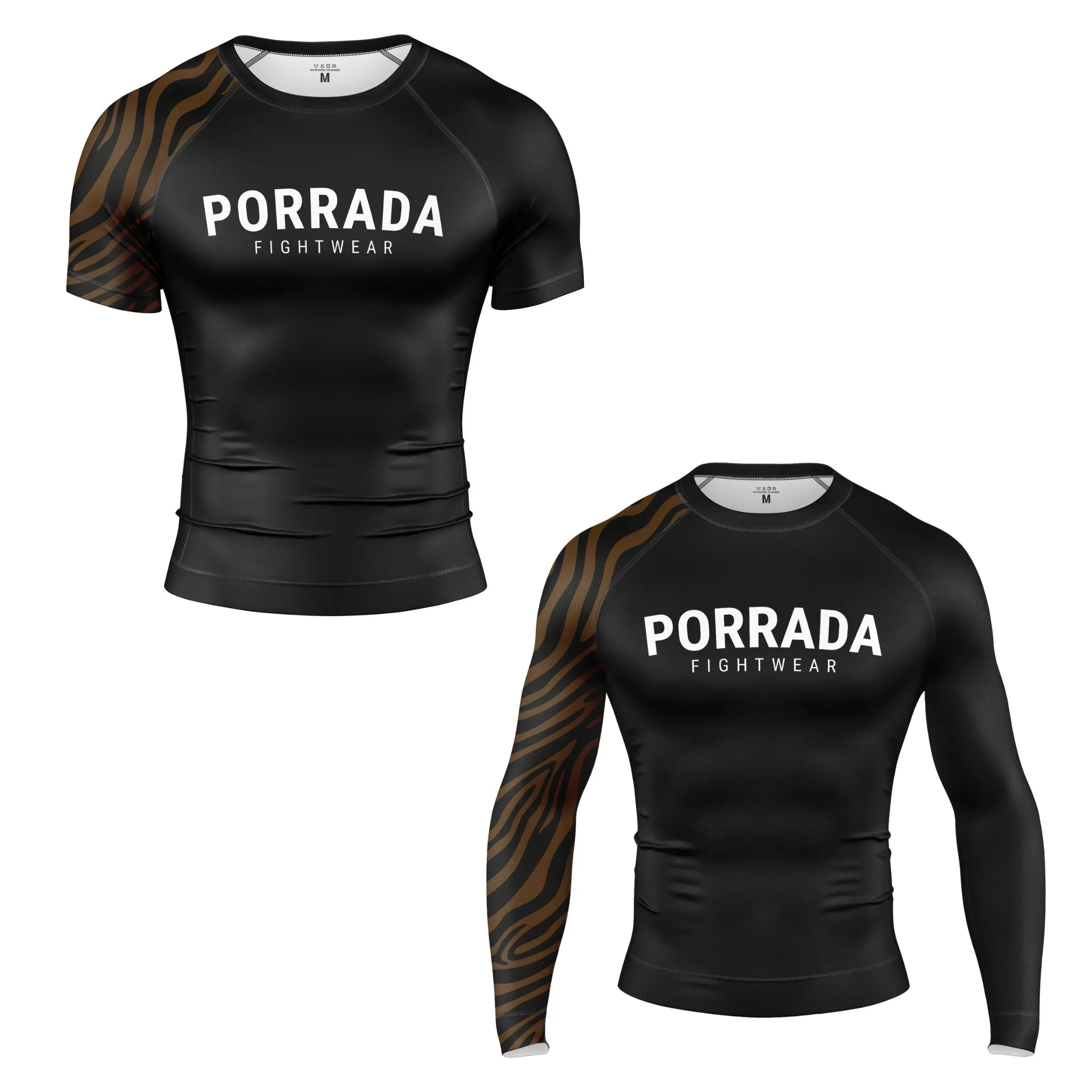IBJJF BROWN RANKED RASH GUARD