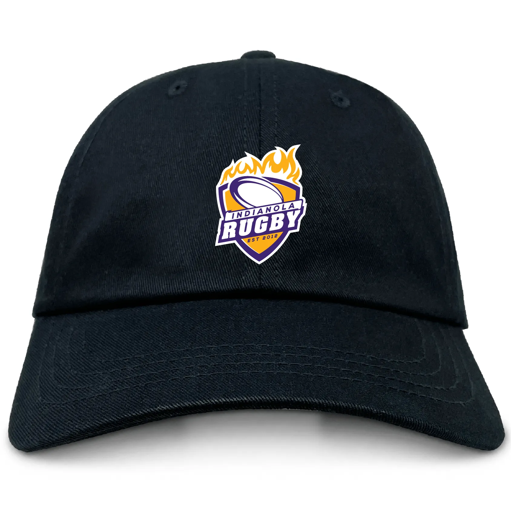 Indianola Rugby Adult Low-Profile Cotton Twill Dad Cap