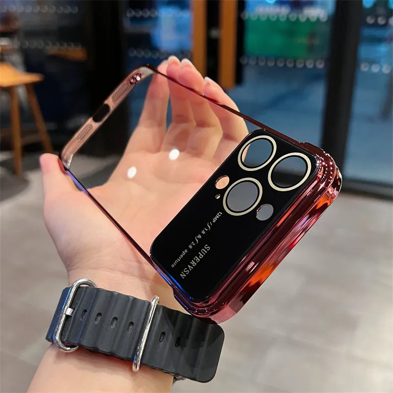 iPhone Case Borderless with Lens Film Large Window