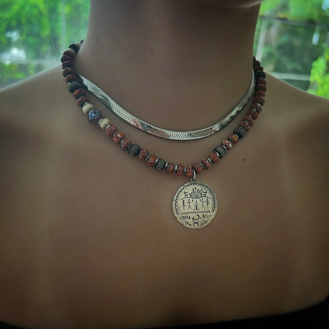 Italian Steel Silver Fashion Necklace