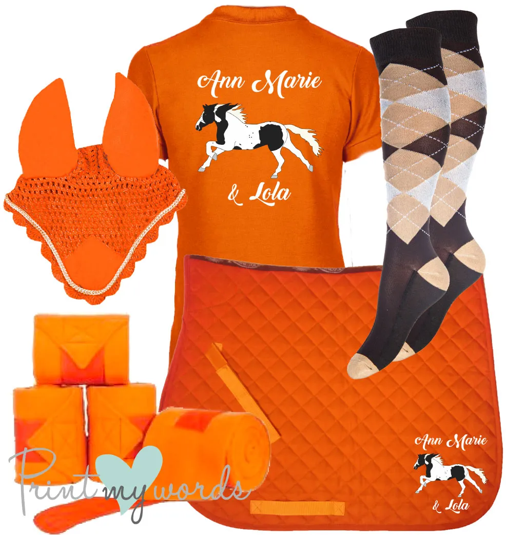 'Ivy' Ladies Personalised Matching Equestrian Set - Elegant Design