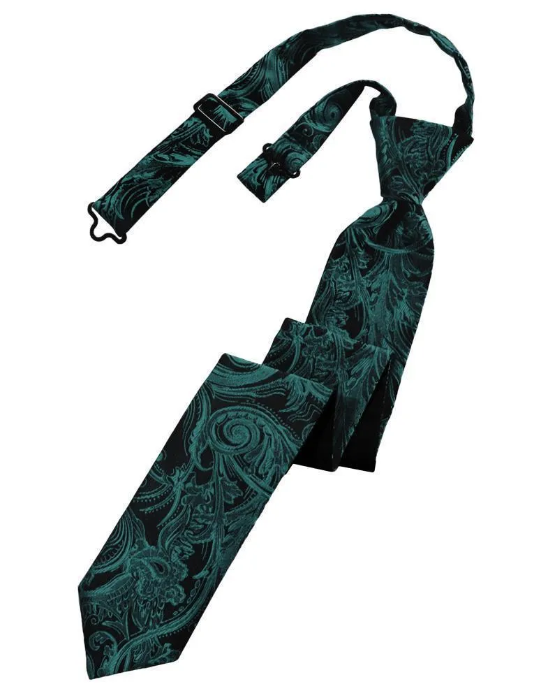 Jade Tapestry Skinny Necktie