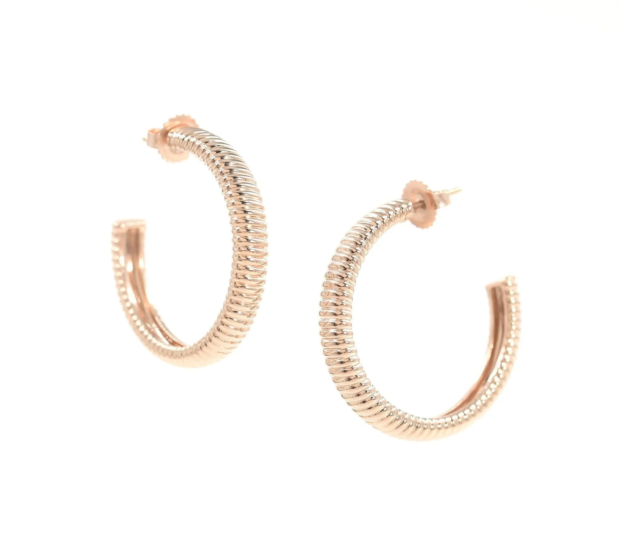 Jules Textured Hoops