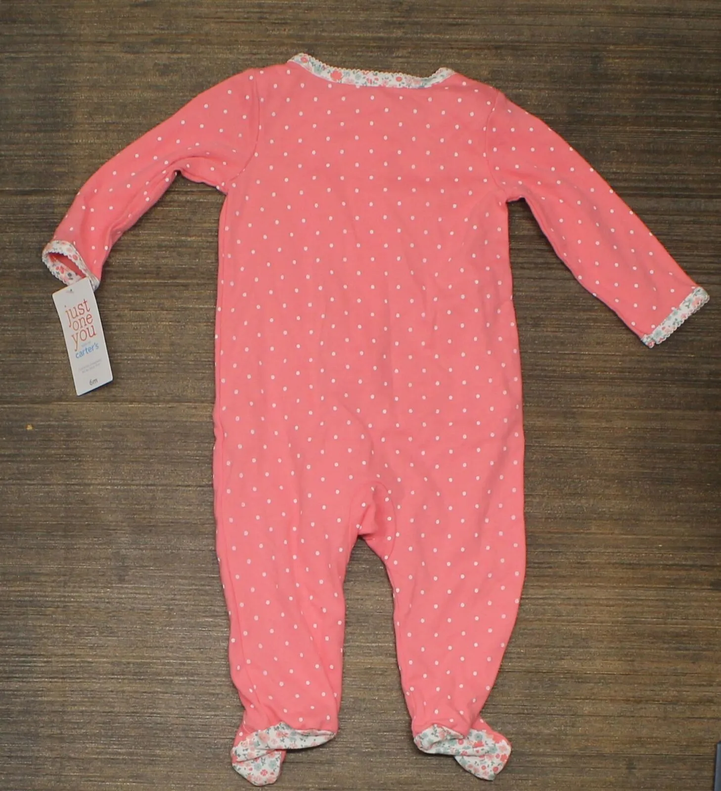 Just One You Made By Carter's Baby Girls' Dot Heart Footed Pajama
