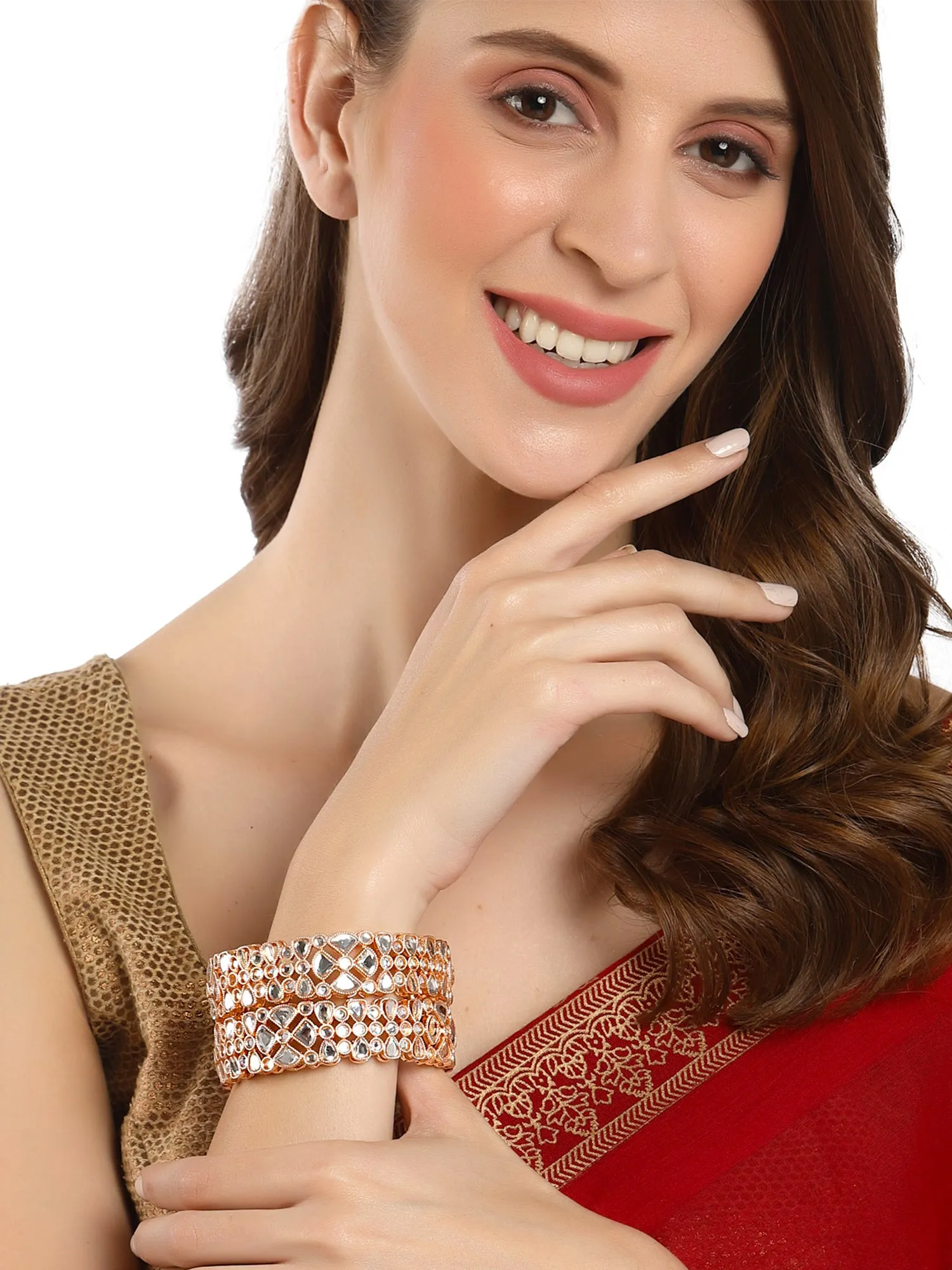 Karatcart Alloy Gold-plated Bangle