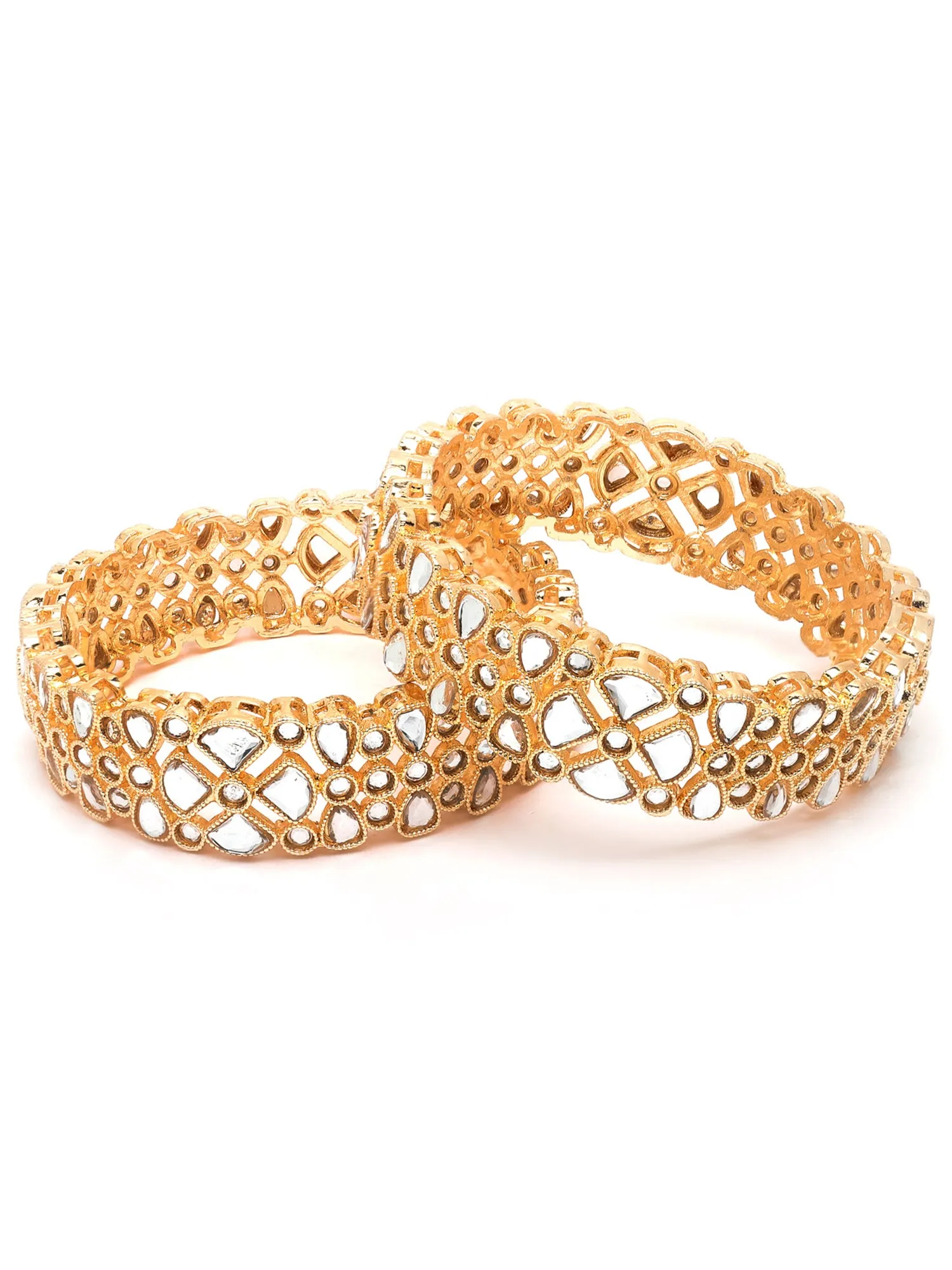 Karatcart Alloy Gold-plated Bangle