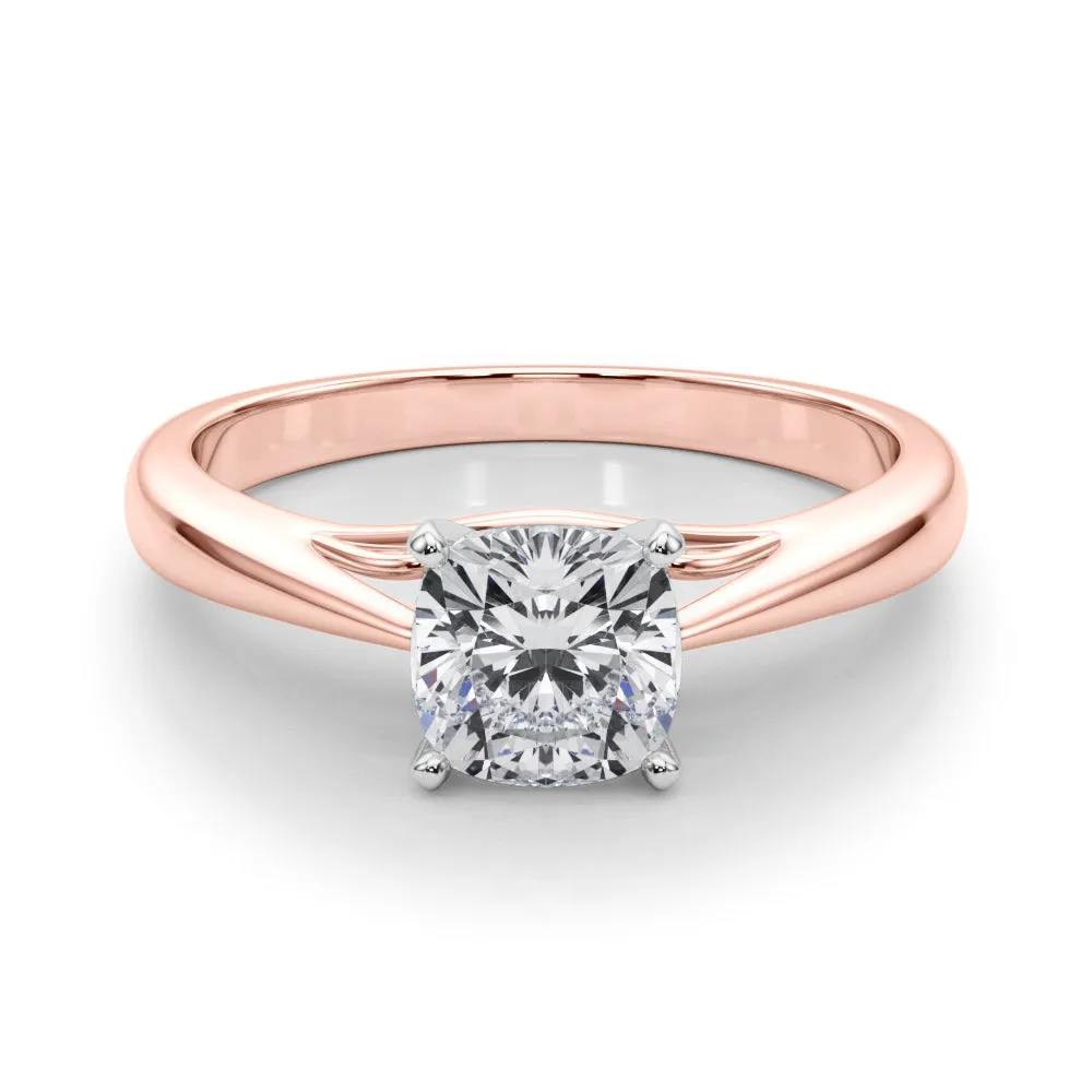 Katerina Cushion Lab Grown Diamond Solitaire Engagement Ring IGI Certified