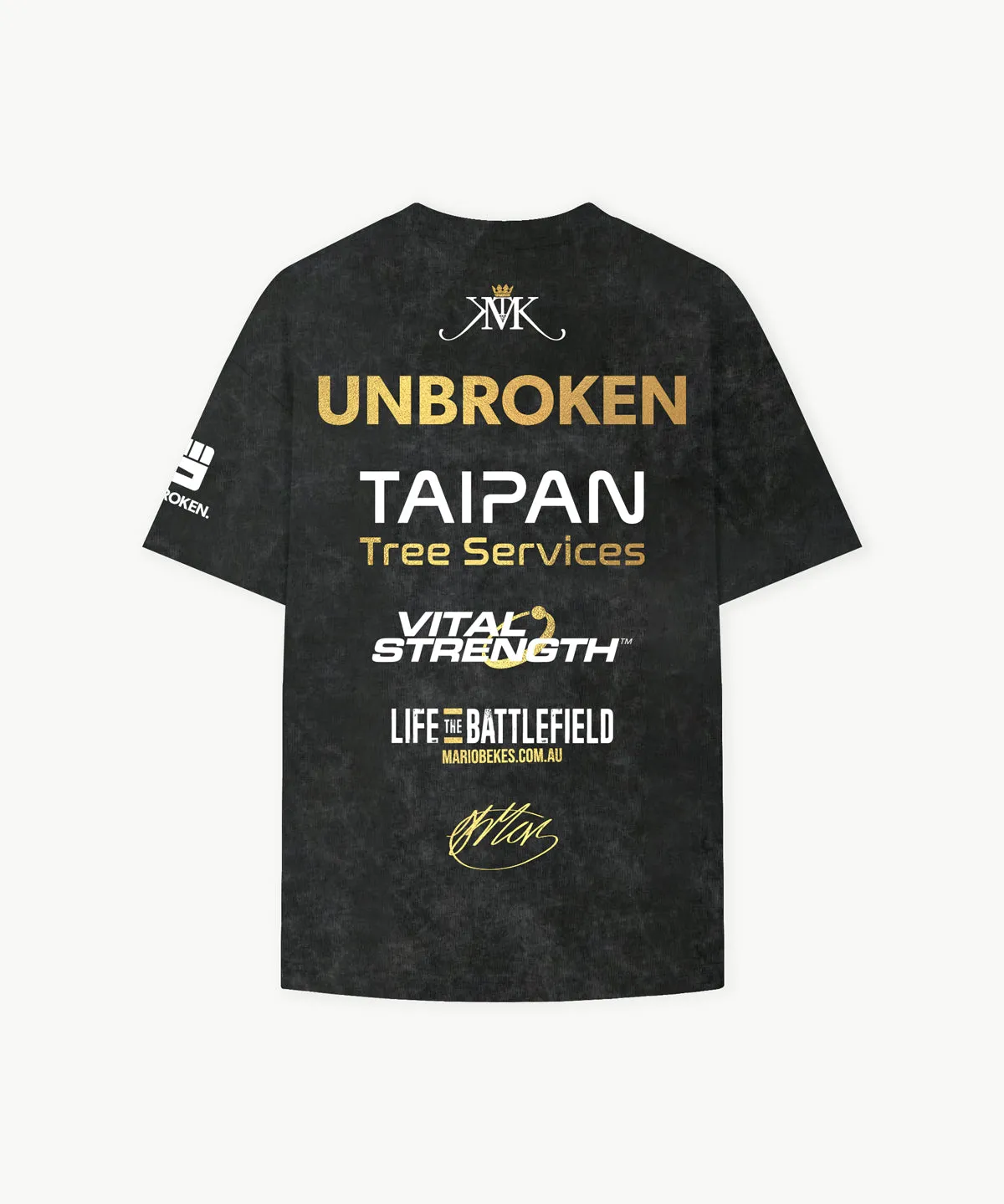 KOEN MAZOUDIER x UNBROKEN Classic Tee in Black Wash