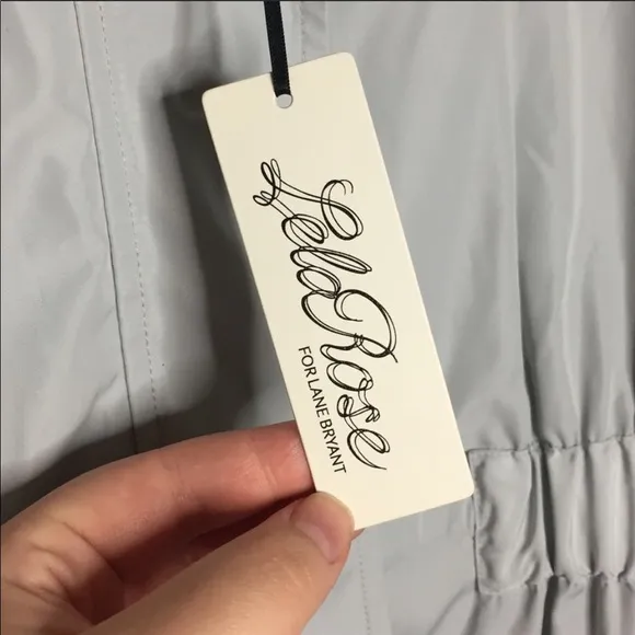 Lela Rose x Lane Bryant Gray Windbreaker Jacket 26