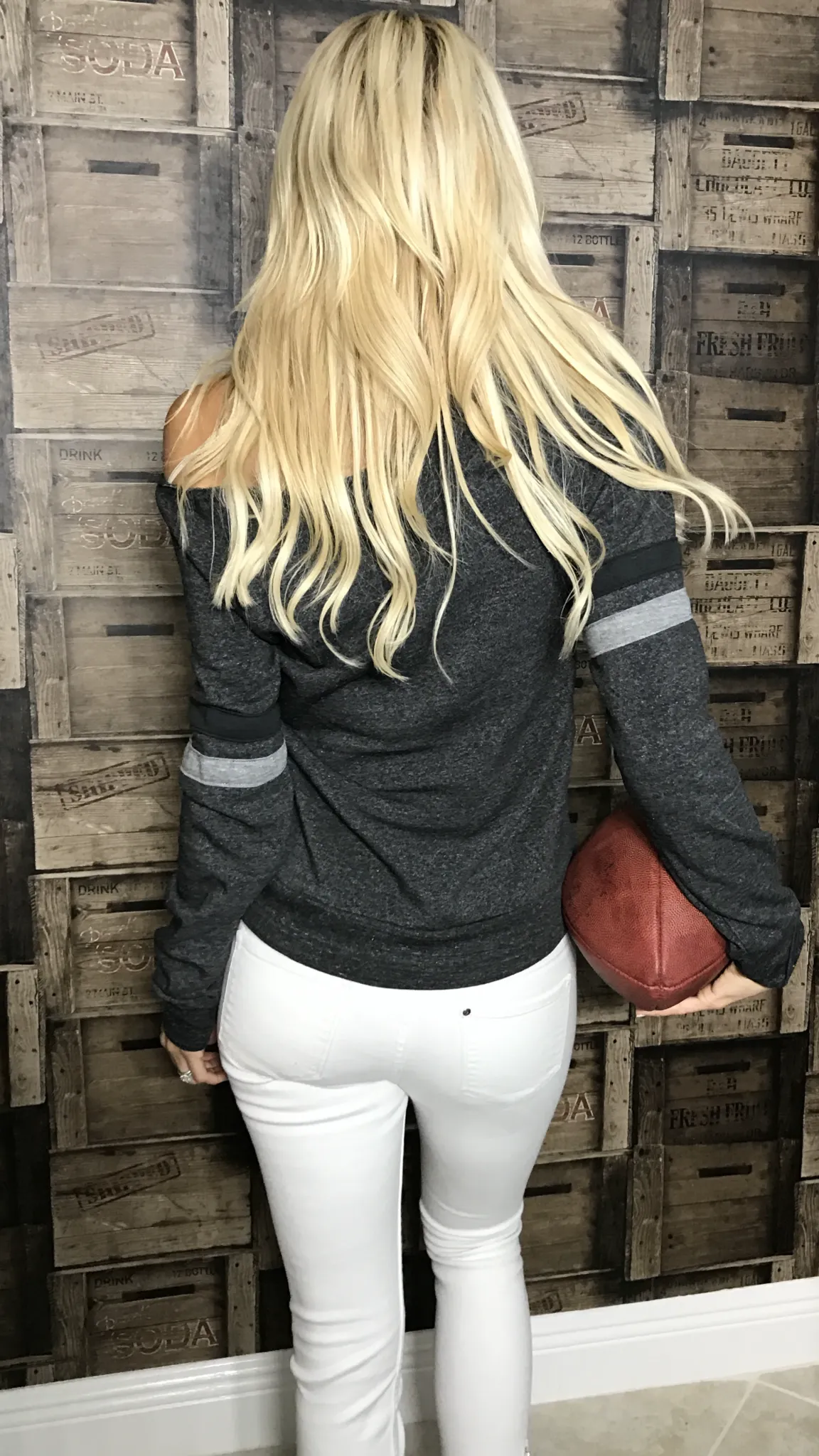 Let's Cuddle and Watch Sports - Dark Grey