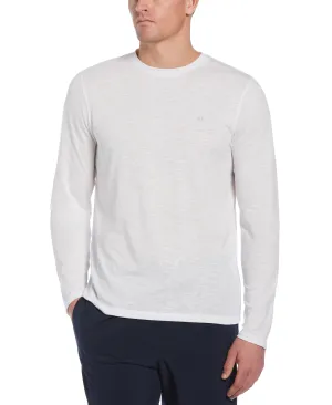 Long Sleeve Slub Crew Neck Tee
