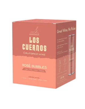 Los Cuernos Rosé Bubbles 4pk