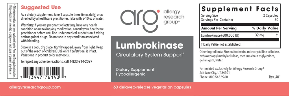 Lumbrokinase